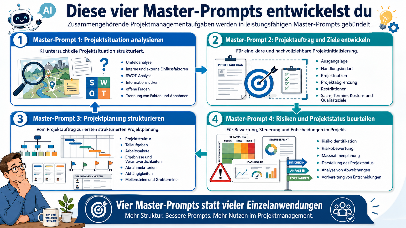 Vier Masterprompts