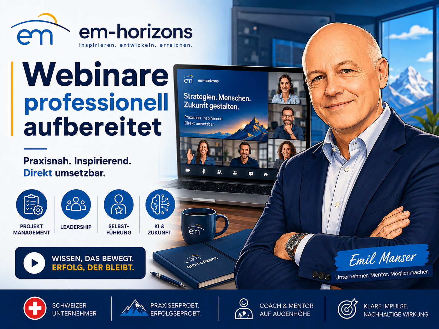 Webinar Promo mit Emil